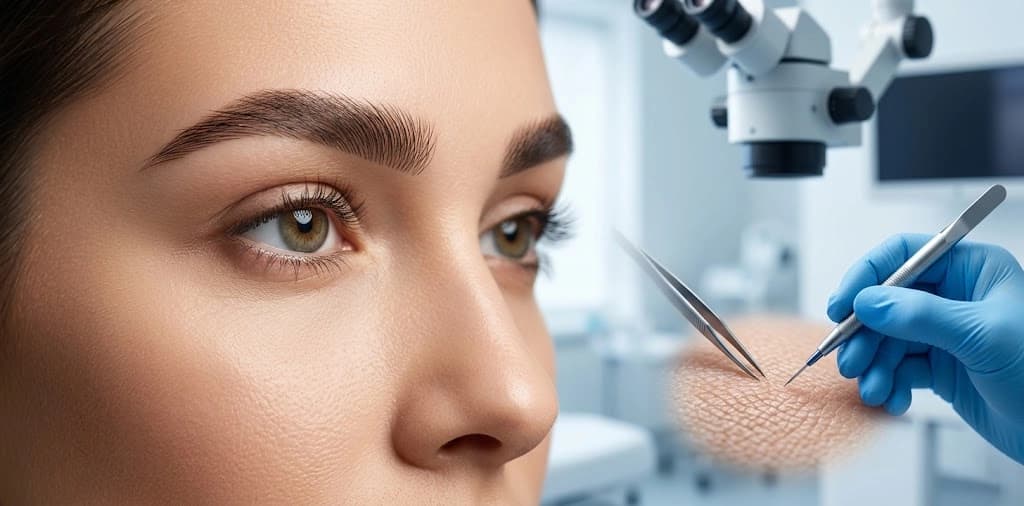 Long FUE (Uzun) Kaş Ekimi · Micro Brow